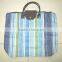2015 summer canvas folding beach bag