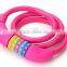 Five password color bicycle lock anti-theft bike lock chain lock cable lock