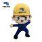 China Southern Power Grid Customize short floss fabric plush stuffed worker doll