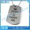 Blank mirror finishing print logo aluminum dog tag