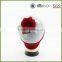 White and red winter hats with free pom beanie for hiking