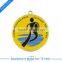 2016 custom run event medal with antique gold plating