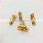 daily use hardware component gold plating , fake gold color plating metal parts