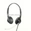 2015 Hot Binaural call center headset headphone wire with rubber boom