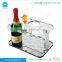 ACRYLIC MIRROR THREE BOTTLES WINE RACK