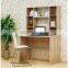 New design multifunction wooden computer desk with bookshelf