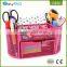 Office &amp; school supplies pink power coated metal mesh desk organizer