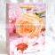 rose design printing paper gift bag
