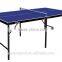 Toys baby ping pong table with folding leg,handle mini table tennis table,foldable kids tennis table