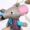Custom Made Factory Stuffled Animal Grey Mouse Rat Knitted Plush Toys