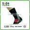 Red Three Stripes Red Well Crib Pattern Black Nylon Sport Socks