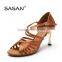 SASAN Dance Shoes Metallic Heel Lady Latin Dance Shoe Salsa Shoe Wedding Shoes S121