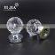 Zinc Alloy Furniture Crystal Glass Door Knob Lock Set