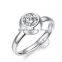 2.4MM Stainless steel round zircon ring fashion couple ring wedding jewelry 6260461