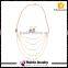 Gold & Silver Tassel Statement Necklace with Imitation Pearls Charms