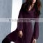 ladies winter long sleeve purple sweater dress acrylic woolen cotton sweater dress fitted sweater dress