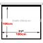 EU Warehouse * 100 inch Matt White Projector Screen with Portable Tripod 3D HD TV Projection for Home Cinema System