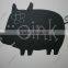 Removable Pig Shaped Chalkboard Vinyl Cutting Designs