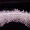 white 100% polyester feather knitting yarn , with heat setting , feather knitting yarn