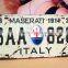 Aluminum/Tin sign licence plate board reflective with back self adhesive fast delivery