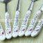 Hellokitty cartoon ceramic handle knife and fork spoon chopstickst bone china stainless steel tableware set C68