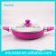 Pink Nonstick Ceramic Coating Aluminum Casserole Cookware