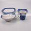 Vintage Blue Floral Printed Kitchen Porcelain Dinnerware Set Ceramic