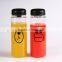 500ml plastic boba tea Bottle With colorful Cap and colorful bag