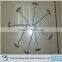 Q235 hard drawn roofing nails with washer