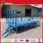 Two axles rear tipping dump mini trailers transport cargo drawbar semi trailer for sale