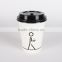 Wholesale single wall logo print disposable paper cup for coffee/tea
