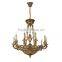 Luxury Brass European Design 8 Light Chandelier, Antique Porcelain Bronze Pendant Lighting