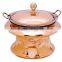 Unique Design Royal Style Rose Gold Plated Stainless Steel Hanging Chafing Dish for Banquet | Hot Sale Chafing dish
