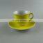Matte Colorful ceramic coffee cup set, Mini Ceramic Cup and Saucer Box