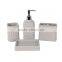 High quality resin marble bathroom accessories set