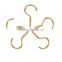 20 pack 1-1/4inches gold plated screw cup hook