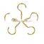 20 pack 1-1/4inches gold plated screw cup hook