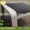 Outdoor use aluminum Texti fabric lounge chairs table set