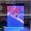 Large p25 black fireproof velvet fabric video curtain led display