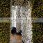 Home and outdoor decoration synthetic cheap hanging artificial plastic vertical green grass flower texture wall E08 04S04
