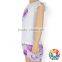 Summer New Design Heart Pattern Flower Singlet And Capri Shorts And Headband Boy Outfits Set