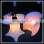 Hot Sales Popular Outdoor Night Club LED Illuminated Bar Table No folded Led Furniture