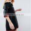 China clothing Manufacturer Mini Style Floral Cotton And Linen Off The Shoulder Embroidered Dresses