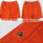 Fashion factory supply woolen winter fold up hem ladies orange short pants