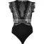 2017 high quality Scarlet Lace High Leg Bodysuit for women