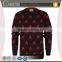 crew neck pullover blend knit star pattern fashion mens winter jacquard sweater