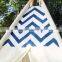 ShiJ Tipi Chevron Cotton Canvas Teepee Tent For Kids