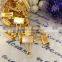 Gold steel Binder clip creative studen stationery office file clip