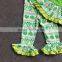 2016 new arrival St Patrick sets girls Shamrock sets girls long sleeve ruffle pants girls Azect pant sets with accessories