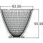 Smart lighting COB reflector for lighting accessories GM-6324 63mm 24 degree plastic lamp cups exporter